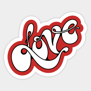 Love text art Sticker